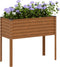 vidaXL - Plantenbak - 100x41x90 - cm - weervast - staal