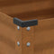 vidaXL - Plantenbak - 100x41x90 - cm - weervast - staal