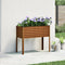 vidaXL - Plantenbak - 100x41x90 - cm - weervast - staal