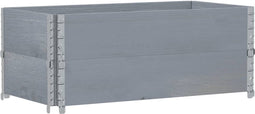 vidaXL - Plantenbak - 100x50 - cm - massief - grenenhout - grijs