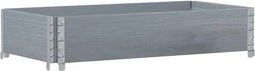 vidaXL - Plantenbak - 100x50 - cm - massief - grenenhout - grijs