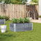 vidaXL - Plantenbak - 100x50 - cm - massief - grenenhout - grijs