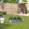 vidaXL - Plantenbak - 100x50 - cm - massief - grenenhout - grijs