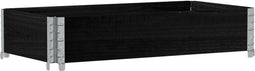 vidaXL - Plantenbak - 100x50 - cm - massief - grenenhout - zwart