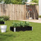 vidaXL - Plantenbak - 100x50 - cm - massief - grenenhout - zwart