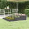 vidaXL - Plantenbak - 107x107x27 - cm - massief - grenenhout - grijs