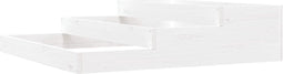 vidaXL - Plantenbak - 107x107x27 - cm - massief - grenenhout - wit