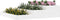 vidaXL - Plantenbak - 107x107x27 - cm - massief - grenenhout - wit