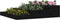 vidaXL - Plantenbak - 107x107x27 - cm - massief - grenenhout - zwart