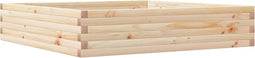 vidaXL - Plantenbak - 110x110x23 - cm - massief - grenenhout