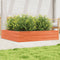 vidaXL - Plantenbak - 110x110x23 - cm - massief - grenenhout - wasbruin