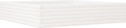 vidaXL - Plantenbak - 110x110x23 - cm - massief - grenenhout - wit
