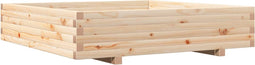 vidaXL - Plantenbak - 110x110x26,5 - cm - massief - grenenhout