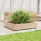 vidaXL - Plantenbak - 110x110x26,5 - cm - massief - grenenhout