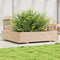 vidaXL - Plantenbak - 110x110x26,5 - cm - massief - grenenhout