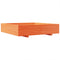 vidaXL - Plantenbak - 110x110x26,5 - cm - massief - grenenhout - wasbruin