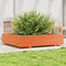 vidaXL - Plantenbak - 110x110x26,5 - cm - massief - grenenhout - wasbruin
