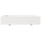 vidaXL - Plantenbak - 110x110x26,5 - cm - massief - grenenhout - wit