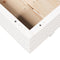vidaXL - Plantenbak - 110x110x26,5 - cm - massief - grenenhout - wit
