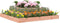 vidaXL - Plantenbak - 110x110x27 - cm - massief - douglashout