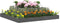 vidaXL - Plantenbak - 110x110x27 - cm - massief - grenenhout - grijs
