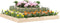 vidaXL - Plantenbak - 110x110x27 - cm - massief - grenenhout