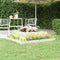 vidaXL - Plantenbak - 110x110x27 - cm - massief - grenenhout - wit
