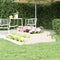 vidaXL - Plantenbak - 110x110x27 - cm - massief - grenenhout - wit