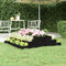 vidaXL - Plantenbak - 110x110x27 - cm - massief - grenenhout - zwart