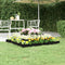 vidaXL - Plantenbak - 110x110x27 - cm - massief - grenenhout - zwart