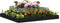 vidaXL - Plantenbak - 110x110x27 - cm - massief - grenenhout - zwart