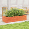 vidaXL - Plantenbak - 110x40x23 - cm - massief - grenenhout - wasbruin