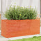 vidaXL - Plantenbak - 110x40x45,5 - cm - massief - grenenhout - wasbruin