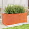 vidaXL - Plantenbak - 110x40x45,5 - cm - massief - grenenhout - wasbruin