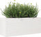 vidaXL - Plantenbak - 110x40x45,5 - cm - massief - grenenhout - wit