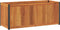 vidaXL - Plantenbak - 110x45x44 - cm - massief - acaciahout - en - staal