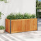 vidaXL - Plantenbak - 110x45x44 - cm - massief - acaciahout - en - staal