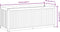 vidaXL - Plantenbak - 110x45x44 - cm - massief - acaciahout - en - staal