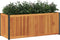 vidaXL - Plantenbak - 110x45x44 - cm - massief - acaciahout - en - staal