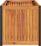 vidaXL - Plantenbak - 110x45x44 - cm - massief - acaciahout - en - staal