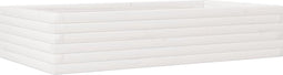 vidaXL - Plantenbak - 110x60x23 - cm - massief - grenenhout - wit