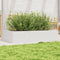 vidaXL - Plantenbak - 110x60x23 - cm - massief - grenenhout - wit