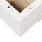 vidaXL - Plantenbak - 110x60x26,5 - cm - massief - grenenhout - wit