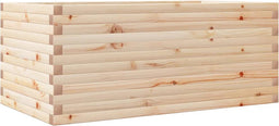 vidaXL - Plantenbak - 110x60x45,5 - cm - massief - grenenhout
