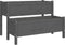 vidaXL - Plantenbak - 110x84x75 - cm - massief - grenenhout - grijs