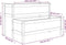 vidaXL - Plantenbak - 110x84x75 - cm - massief - grenenhout - grijs