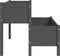 vidaXL - Plantenbak - 110x84x75 - cm - massief - grenenhout - grijs