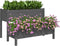 vidaXL - Plantenbak - 110x84x75 - cm - massief - grenenhout - grijs