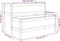 vidaXL - Plantenbak - 110x84x75 - cm - massief - grenenhout - wit