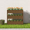 vidaXL - Plantenbak - 112x25x104,5 - cm - massief - grenenhout - honingbruin